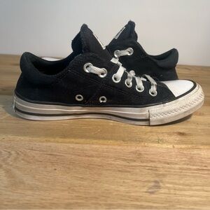CONVERSE Chuck Taylor All Star Sneakers Womens 7 Black Canvas Low Top Sneakers